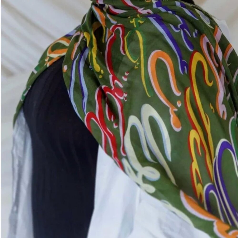 Vela scarves Rememberance Green